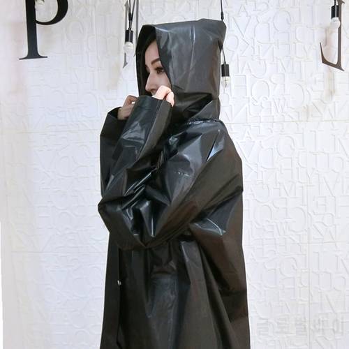 Fashion Raincoat Women Men Rain Clothes Cover Black Rainwear Capa de chuva chubasquero Poncho Waterproof Impermeable