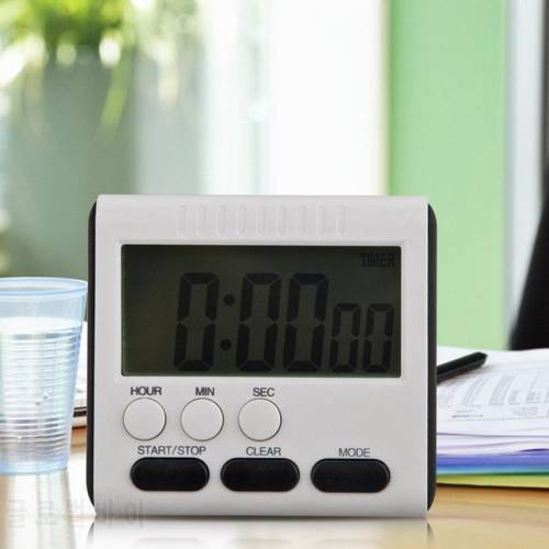 Mini LCD Big Digits Loud Alarm Digital Kitchen Timer Countdown Alarm Magnet Clock Sleep Stopwatch Clocks Kitchen Accessories