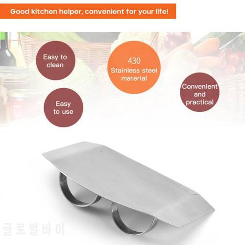 Safety Stainless Steel Finger Hand Protector Guard Knife Cut Finger Protection vegetable cutting hand guard Kitchen Tool TSLM2