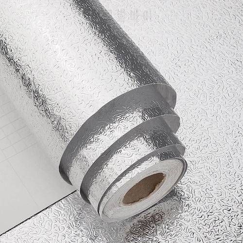60x300cm Multifunction Kitchen Stickers Oil-proof Waterproof Aluminum Foil DIY Kitchen Stove Cabinet Self Adhesive Wall Sticker