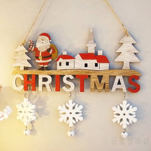 2022 Merry Christmas Home Decoration Wooden Decoration Christmas Signboard Signboard Outdoor Decoration Hanging Christmas Gift