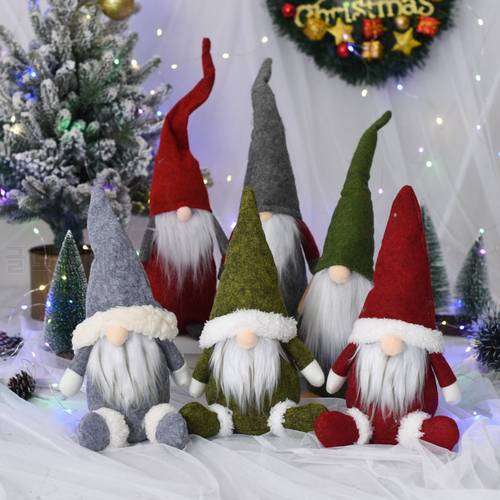 Christmas Faceless Gnome Doll Decorations For Home Tree Pendants New Year Christmas Xmas Ornaments 2022 New Year Xmas Decor