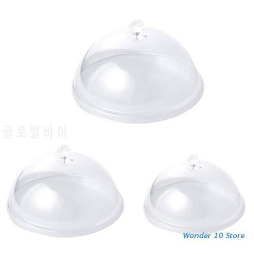 Food Cover Clear Dome Guard Cover for Food Plate Dish Dessert Cake Pastry Outdoor Indoor Use Dust Protector Acrylic Material Fly