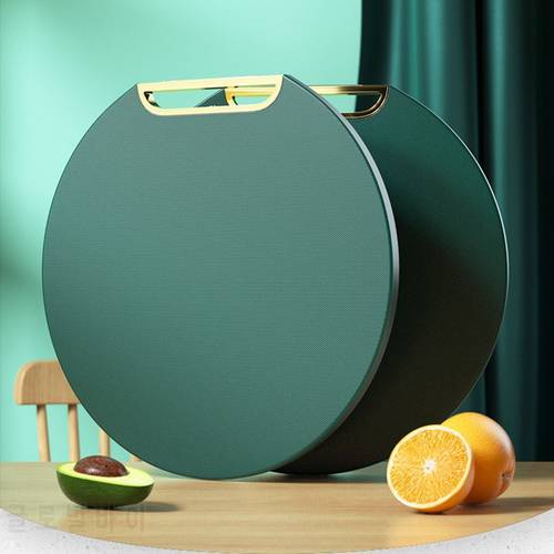 New Green Round Cutting Chopping Blocks Non-slip Mould-Proof Cutting Board For Cutting Vegetable Fruit Meat Kitchen Accessories
