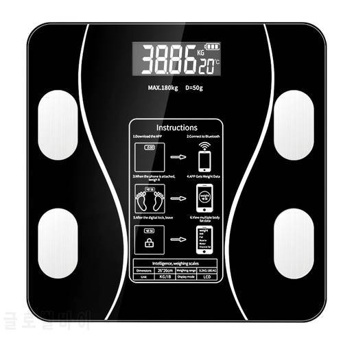 Digital Scale Body Weight Body Fat Scale Body composition analyzer Smart Bluetooth-compatible Wireless Bathroom Weight BMI