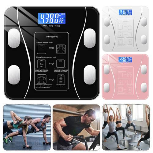 Bluetooth Body Bathroom Fat Scale Smart Electronic Scales BMI Composition Precise Mobile Phone Bluetooth Analyzer Led Digital