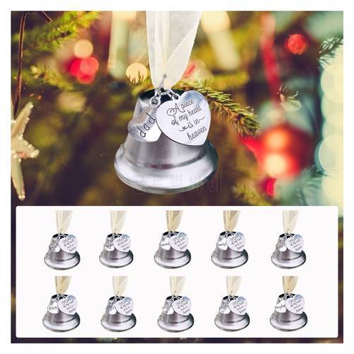 Christmas Bell Pendant Memorial Ornament For Loss Of Loved One Inspir Angel Bell Heartfelt Souvenir Gift Xmas Tree Hanging Decor