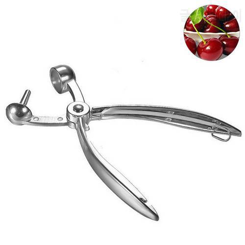 1pc Kitchen Easy Olive Pitter Fruit Core Silver Cherry Pitter Remover Gadgets Stoner Kitchen Accessories