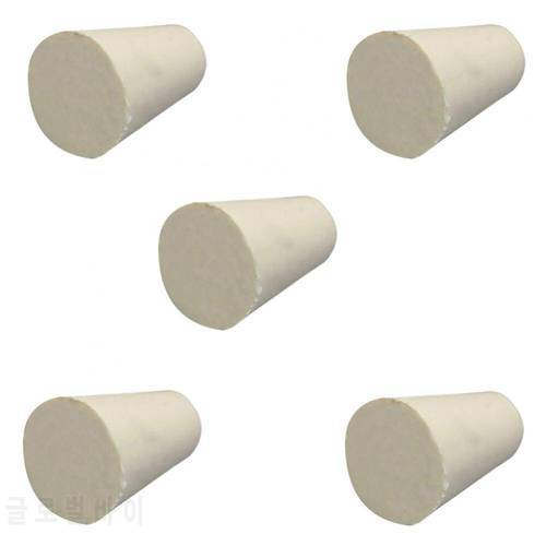 Wholesales 5Pcs Solid Rubber Stoppers Plug Bungs Laboratory Bottle Tube Sealed Lid Corks