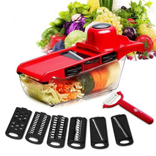 Multifunctional Vegetable Cutting Artifact Shredded Slicing Vegetable Cutter with Hand Guard Thickened Kitchen Tools Accessories