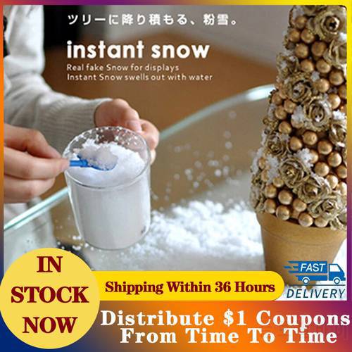 Christmas Decoration Artificial Plastic Dry 20g Approx 1-10mm Snow Powder Xmas Gift Home Party DIY Scene Props Supply
