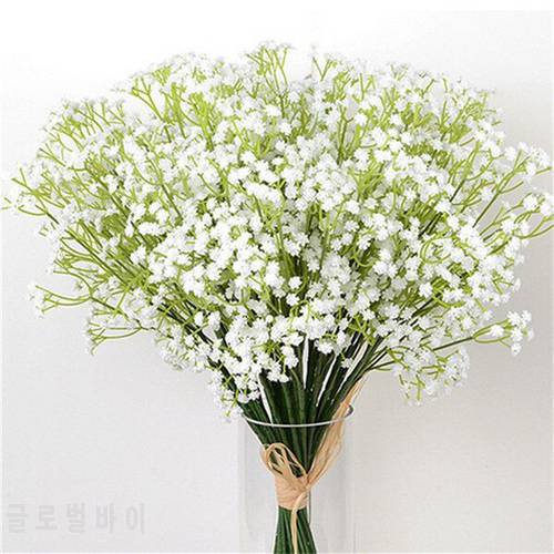 Artificial Flower Gypsophila Fake Silicone Plant DIY Floral Bouquets Arrangement For Wedding Home Hotel Party Decoration New