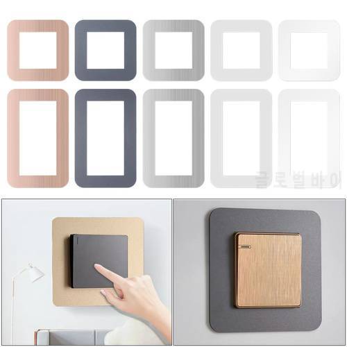 1Pcs New Switch Protective Cover Acrylic Anti-Dirty Buckle Type Non-Adhesive Dustproof Outlet Wall Sticker for Home Decoration