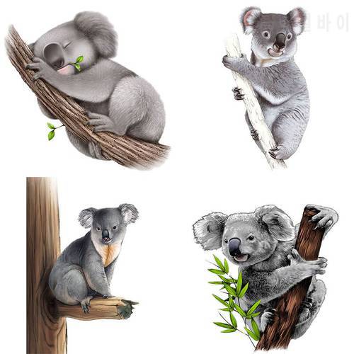 Three Ratels CM30 Cute koala animal sticker kid&39s bedroom Decal For Occlusion Scratch Decor Vinyl Material