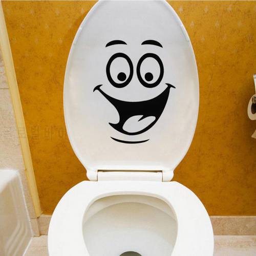 Funny Toilet Lid Wall Stickers DIY Explosion Models Creative Waterproof Removable Wall Stickers Poster Home Bathroom Decoration