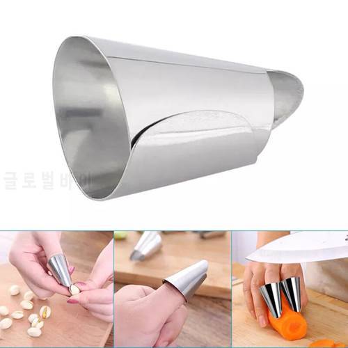 Stainless Steel Kitchen Cutting Protection Tool Finger Protector Peanut Peeling Machine Vegetable Nut Peeling Finger Protector