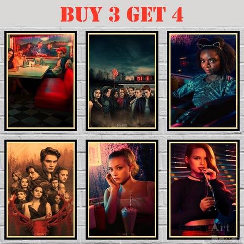 Riverdale Kraft paper Poster Movie Painting Abstract Funny Fancy Wall Sticker 42X30cm