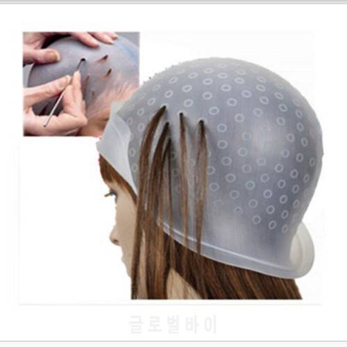Practical Hair Colouring Hat Highlighting Dye Cap White Frosting With hooks Tipping Color Hairdressing Styling Tools
