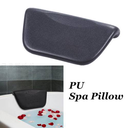 Hot-Spa Bath tub Pillow PU Bath Cushion With Non-Slip Suction Cups, Ergonomic Home Spa Headrest For Relaxing Head, Neck, Back