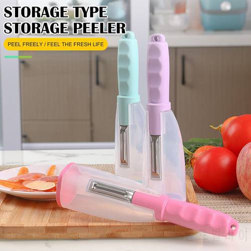 Multifunctional Peeler Stainless Steel 20x5.5x5.5cm Fruit Knife With Storage Box Vegetable Potato Home Kitchen Accessories