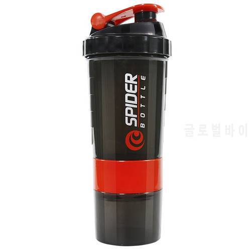 Thickened spot spring three-layer protein powder shaker cup milkshake cup plastic shaker cup