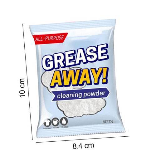 Grease Away Powder Cleaner All-purpose Cleaning Powder Degreaser Dirt And Stubborn Stains Remover Kitchen Cleaning Supplies