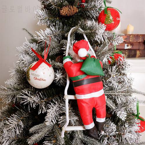 Christmas Pendant Santa Claus Hanging Doll Ladder Rope Climbing New Year Tree Decoration Christmas Tree Hanging Decor