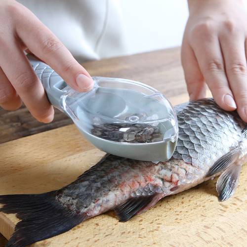 Fish Scale Skin Brush Scraping Fish Brush Grater Quick Remove Disassembly Fish Knife Cleaning Peeling Skin Scraper Fish Scaler