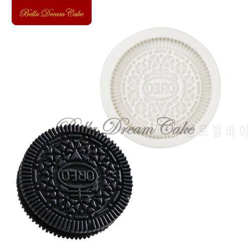 Mini Cream-filled Cookies Design Silicone Mold DIY Handmade Fondant Biscuits Mould Cake Decorating Tools Baking Accessories​