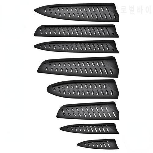 Kitchen Knife Sheath Black Plastic Knife Covers Knife Blade Protector Cover Edge Guards Case Kitchen Accessories