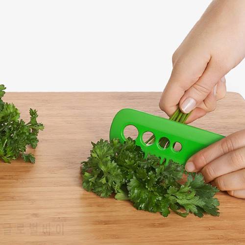 Kitchen Vegetable Leaf Peeler Herb and Kale Stripping Comb Multi-Function Gadget Creative Leaf Remover