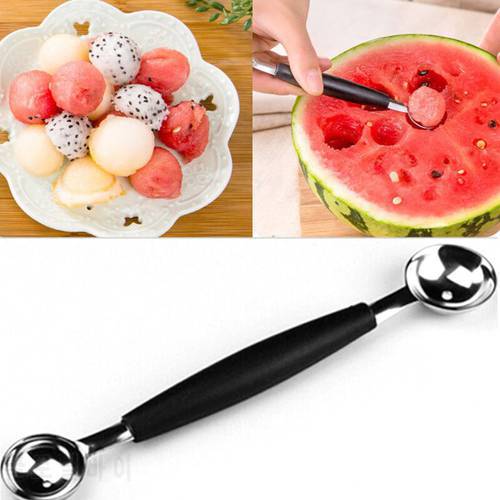 Stalinless Steel Double-End Melon Ball Scoop Fruit Lepel Ijs Sorbet Cozinha Koken Tool Keuken Accessoires Gadgets