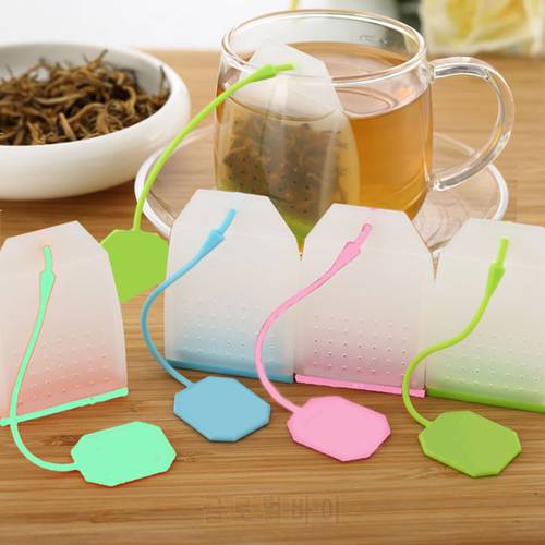 Kitchen Accessories Tea Strainers Tea Infusers Food Grade Silicone Strainer Bags Coffee Loose Leaves Infusers Tea Making Tools