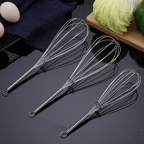 1 Pc Household Hand-Held Egg Beater Whisk Egg Mixer Stainless Steel Cake Baking Tools Kitchen Gadgets Cooking Accessories