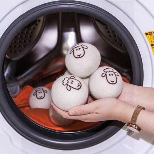 6 Dryers, Wool Balls, Drying Balls, Pure Wool Balls, Anti-winding and Static Removal, Special Speed Dry Clothes, Hair Balls