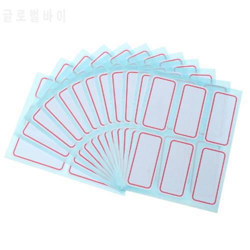 72pcs /pack White Self Adhesive Stickers Labels Name Sticker Household Classification Mark Sticker Seasoning Bottle Sticker