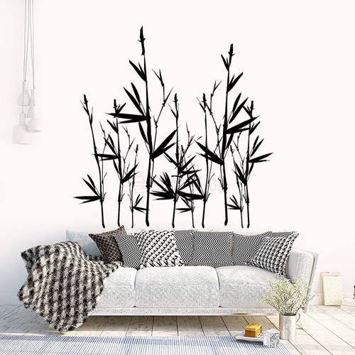 Chinese Bamboo Wall Art Sticker Decal Nature Trees And Flowers Home Living Room Decoration Removable A001918