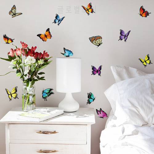 3Pcs/Sheet Butterfly Stickers Diary Sealing Label Sticker Decal Travel Sticker DIY Scrapbooking Diary Planner Albums Decoration