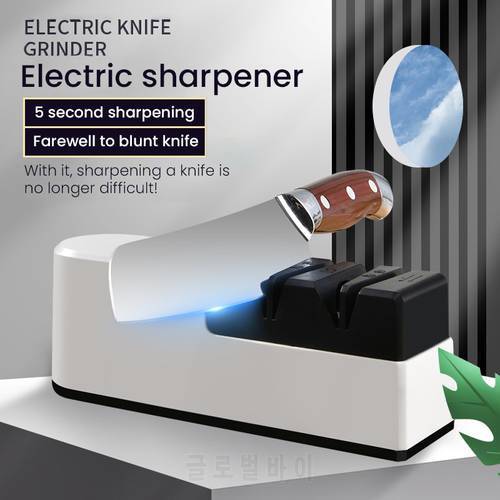USB Electric Professional Knife Sharpener Stone Automatic Adjustable For Knives Sharpening Household Kitchen Tools