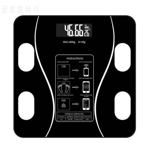 Smart Wireless Body Fat Scale Bluetooth-compatible Digital Scale Body Composition Record Analyzer Bathroom Scale Smartphone App