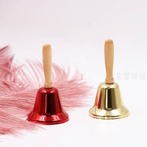 New Year 2022 Metal Christmas Hand Bells Noble Reception Dinner Party Decor Jingle Bells Christmas Decorations for Home Crafts