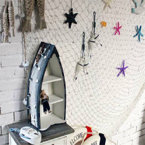 Home The Mediterranean Sea Style Wall Stickers Big Fishing Net Decoration Home Decoration Wall Hangings Room Decoration