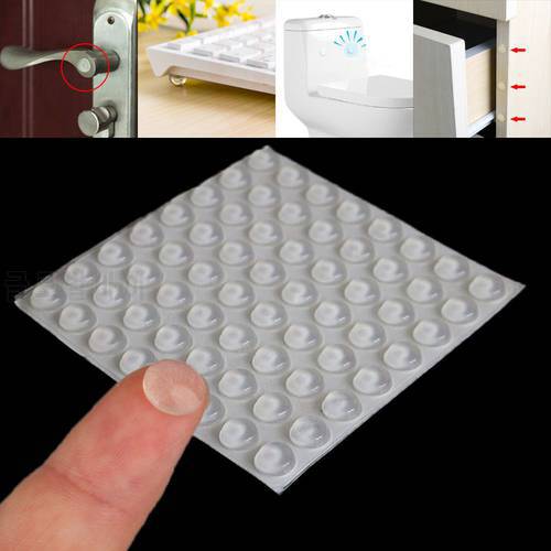 Transparent Collision Cushion Prevent Noisy Bumper Furniture Door Stopper Silicone Buffer Pads Self-adhesive Damper