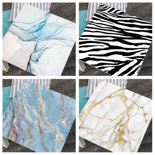 Streamline Marble Abstract Art Zebra Table Sticker Self-adhesive Wallpaper Renovation Furniture Desktop Decoration Accessories