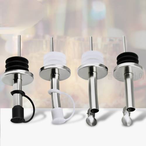Stainless Steel Wine Olive Oil Pourer Dispenser Spout Wine Bottle Spout Stopper Home Kitchen Bar Tool Wine Pourer 998309