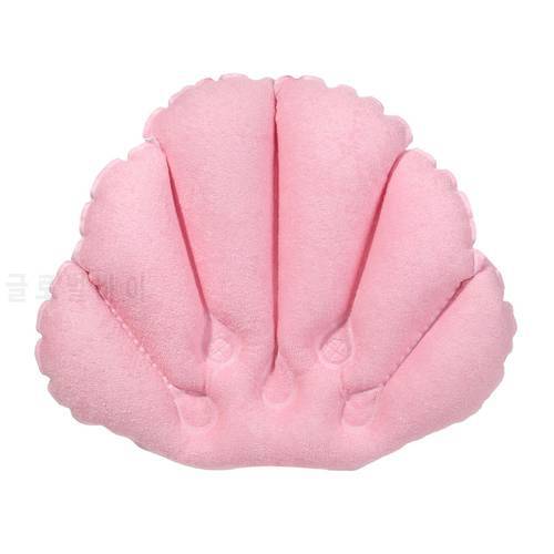3 Style Inflatable Shell-shaped Home Spa Bath Pillow Pillow Bathtub Cushion Neck Bathtub Cushion Support With Suction Cups