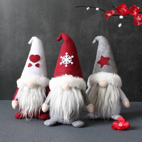 Christmas Gnome Santa Plush Doll Xmas Tree Hang Pendant Faceless Doll New Year Christmas Decor For Home Navidad 2021