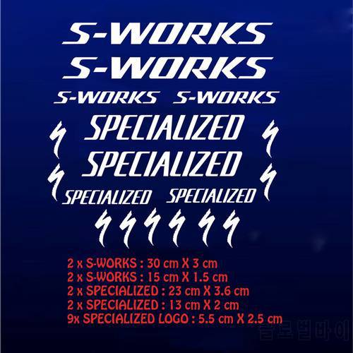 Bicycle Frame S-works Stickers Specialize Road bike Mountain Bike MTB DH XC Cycling Rack Decal Vinyl Sticker Racing Bike DIY