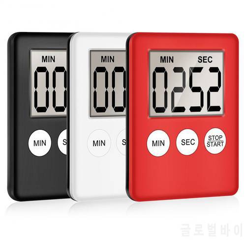 Kitchen Timer Electronic LCD Digital Screen Cooking Count Up Countdown Clock Magnet Alarm Sleep Stopwatch Clocks Kitchen Tools