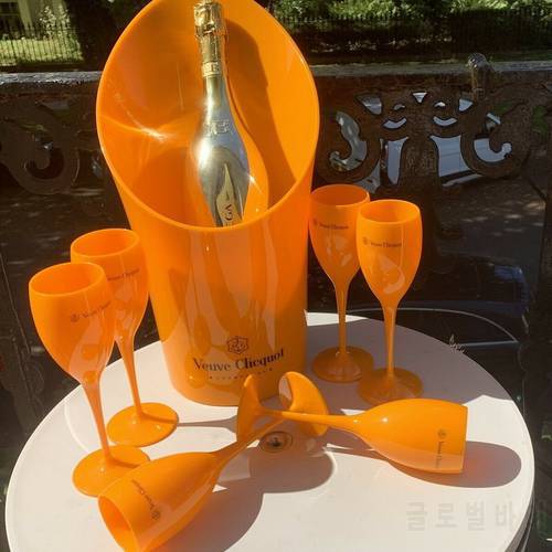 Ice Bucket Champagne Flutes Party Plastic Cups Wine Beer Cooler Cocktail Cup White Cabinet Acrylic Champagne Buckets